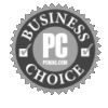PC Magazine Business Choice award badge for Connect Call, showcasing recognition in VoIP and communication solutions.