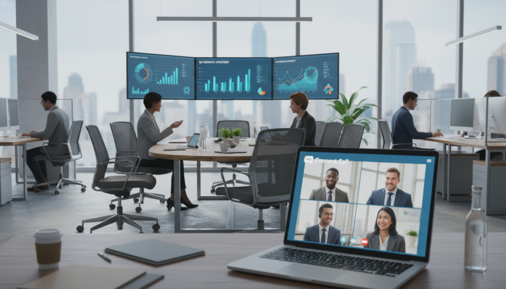 Business VoIP video conferencing